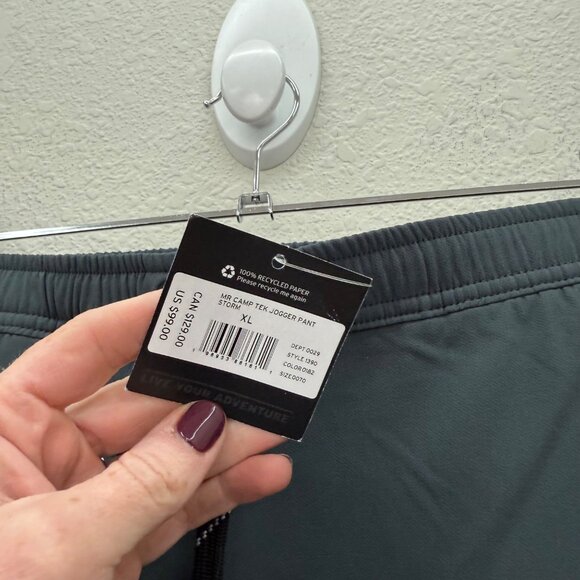 Eddie Bauer Camp Tek Storm Gray Performance Stretch Jogger Pants Mens sz XL NEW - Picture 5 of 13